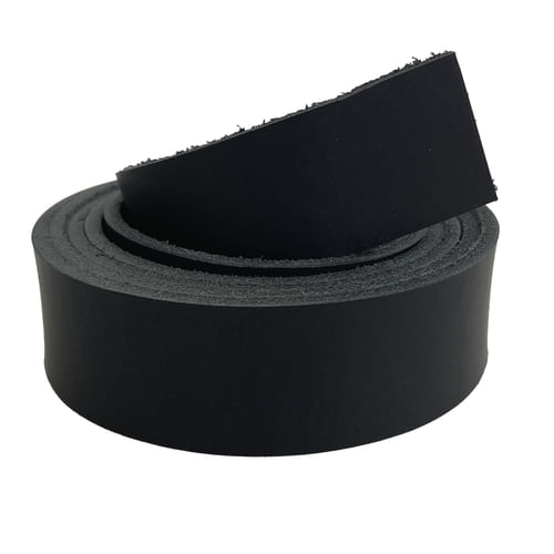 Hovězí kůže na opasek - černá Hovězí kůže na opasek - černá