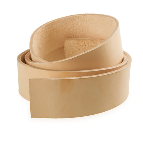 Levně imago Hovězí kůže na opasek - přírodní, 4 cm, délka 130 cm