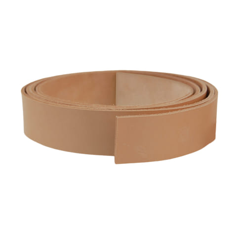 Levně imago Hovězí kůže na opasek - přírodní, 3 cm, délka 130 cm