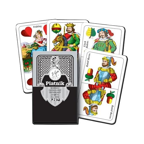 Hrací karty Mariáš dvouhlavé