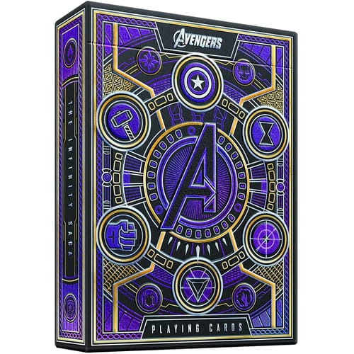 Levně Hrací karty Theory11: Avengers (fialové)