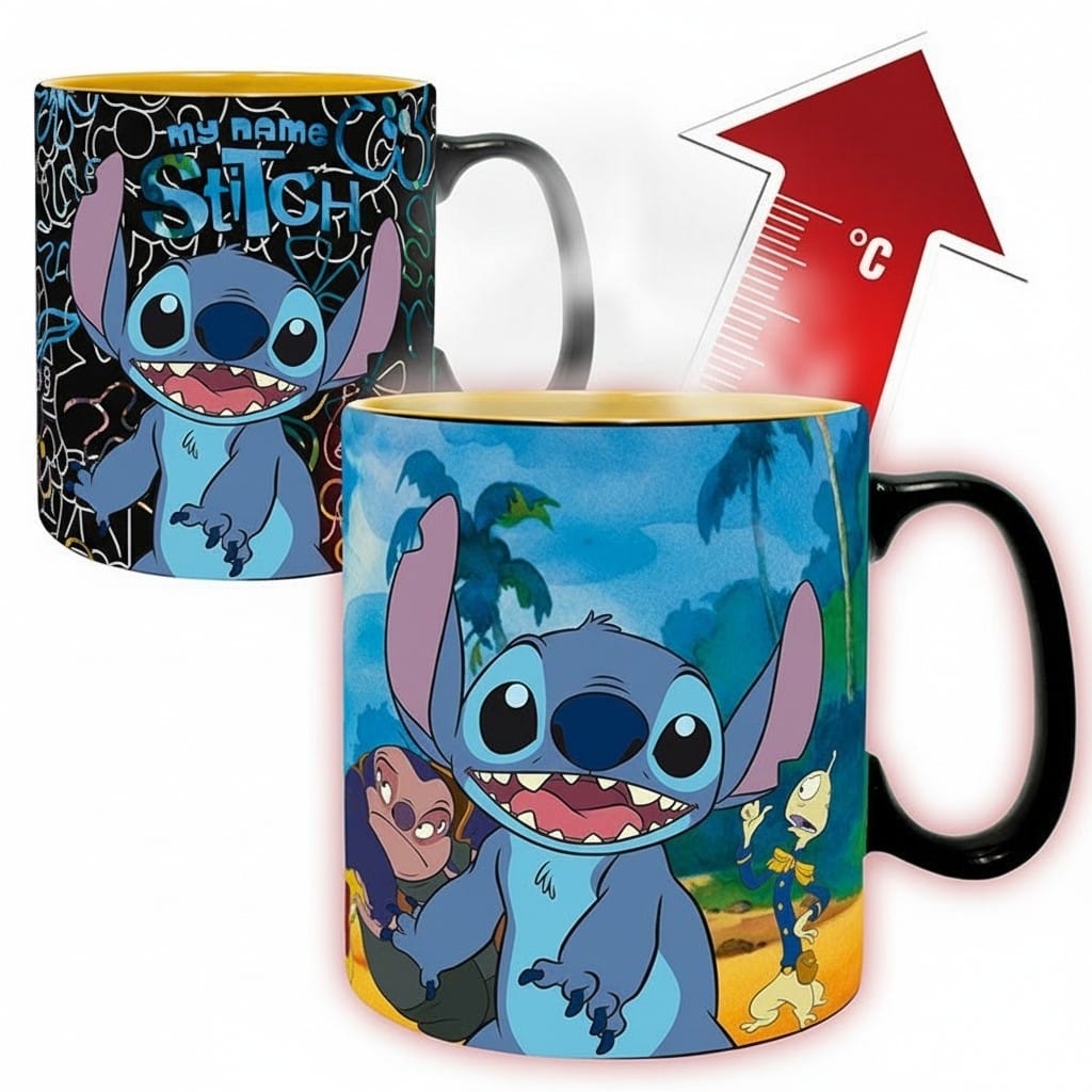 Hrnček Disney: Lilo & Stitch, meniaci sa