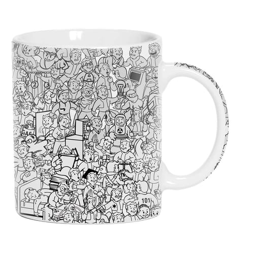 Hrnček Fallout - koláž Vault Boy Hrnček Fallout - koláž Vault Boy