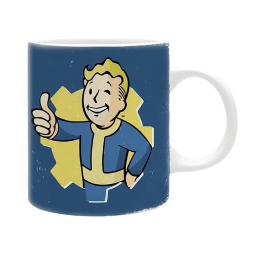 Pád hrnčeka - Blue Vault Boy Pád hrnčeka - Blue Vault Boy