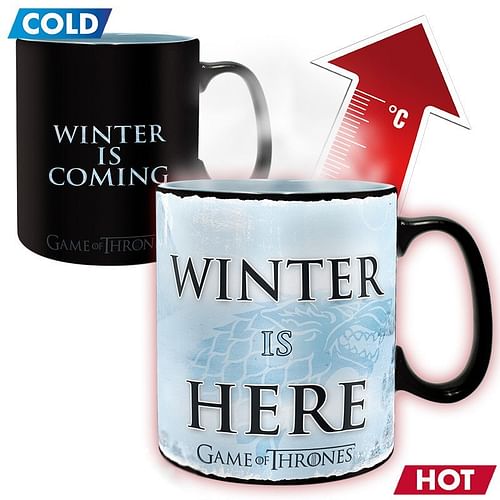 Obrázok ABYstyle Hrnek Game of Thrones - Winter is here, měnící se 460ml