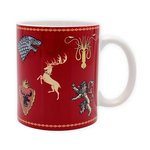 Hrnček Game of Thrones - Postavy rodu (červený) Hrnček Game of Thrones - Postavy rodu (červený)