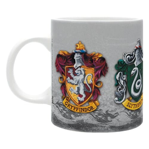 Levně Hrnek Harry Potter - znaky bradavických kolejí (bílý)