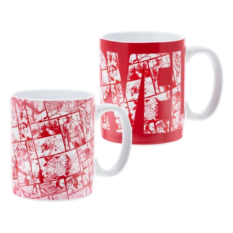 Hrnček Marvel - Logo, meniace sa