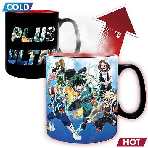 Obrázok ABYstyle Hrnek My Hero Academia - Heroes, měnící se 460ml