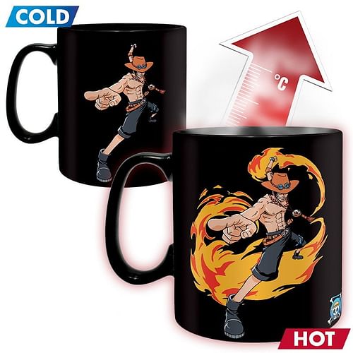 Obrázok ABYstyle Hrnek One Piece - Luffy & Ace, měnící se 460ml