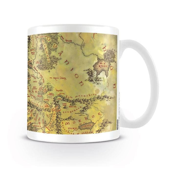 Hrnček Pán prsteňov - Mapa Stredozeme