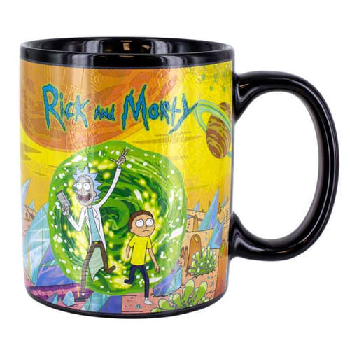 Hrnček Rick a Morty - Otvorený portál, meniaci sa Hrnček Rick a Morty - Otvorený portál, meniaci sa