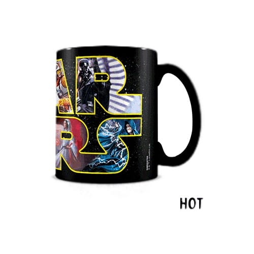 Hrnček Star Wars - Logo Characters, meniaci sa