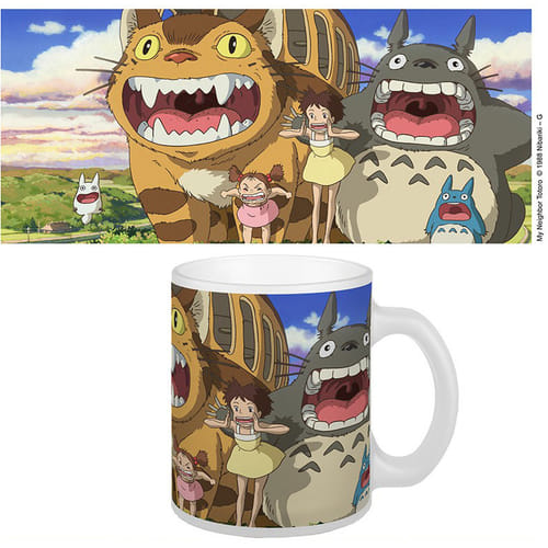 Levně Hrnek Studio Ghibli - Kočkobus a Totoro