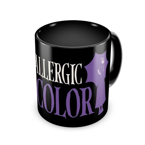 Hrnček v stredu - som alergický na farbu Hrnček v stredu - som alergický na farbu