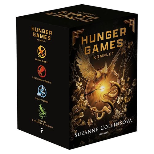 Levně Hunger Games - komplet + box (1.-4.díl)