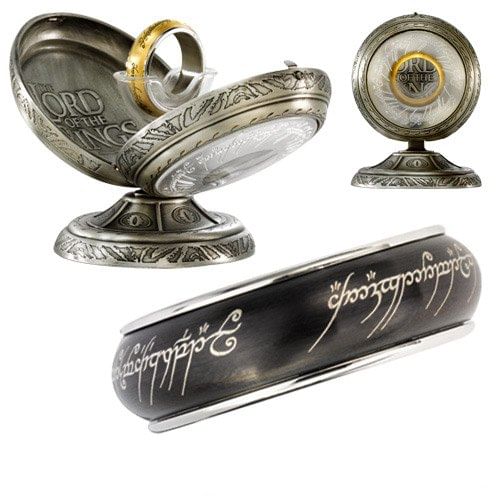 Prsteň moci - čierny, so strieborným okrajom Prsteň moci - čierny, so strieborným okrajom