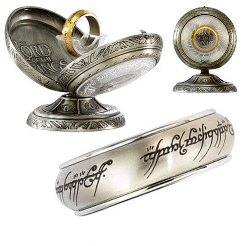 Prsteň moci - strieborná farba, so strieborným okrajom Prsteň moci - strieborná farba, so strieborným okrajom