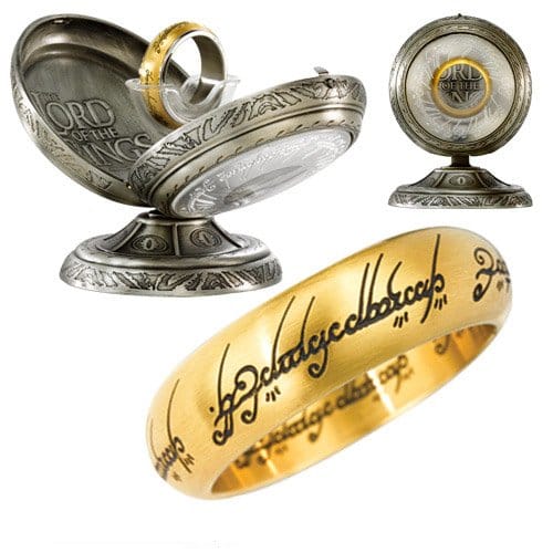 Prsteň moci - pozlátený