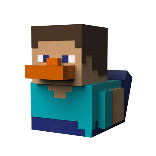 Levně Kachnička TUBBZ Minecraft - Steve (First Edition)