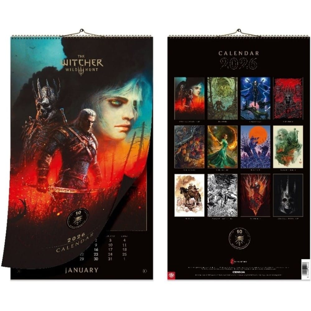 Kalendár Zaklínač 3: Wild Hunt 10th Anniversary 2026