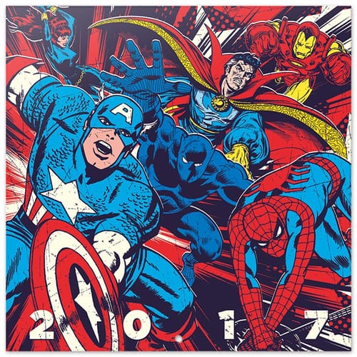 Kalendár Marvel 2017 Kalendár Marvel 2017
