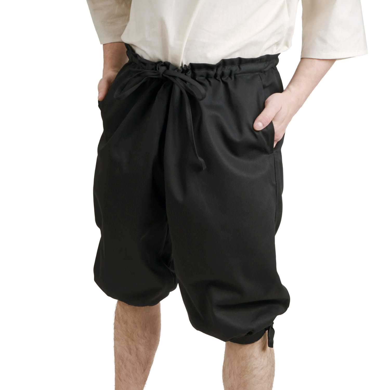 Bavlnené krátke nohavice - čierne