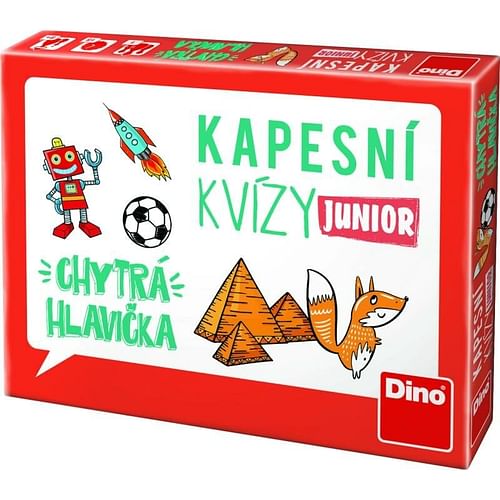 Obrázok Dino, vreckové kvízy junior – múdra hlavička (8590878622326)