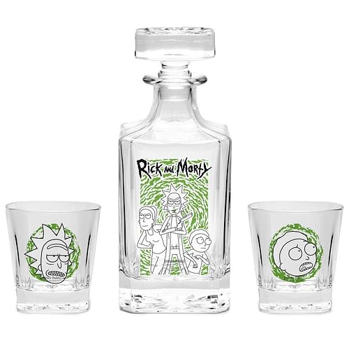 Obrázok GB eye Karafa Rick and Morty + 2 sklenice 750ml