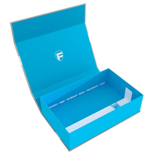 Levně Kartonový box Feldherr - Half Size 75 mm, modrý