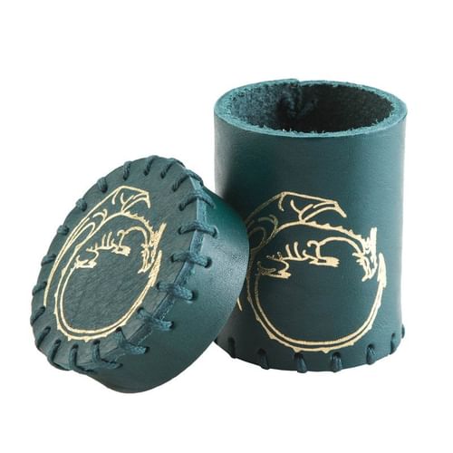 Téglik na kocky - Dračia koža (smaragd a zlato) Téglik na kocky - Dračia koža (smaragd a zlato)