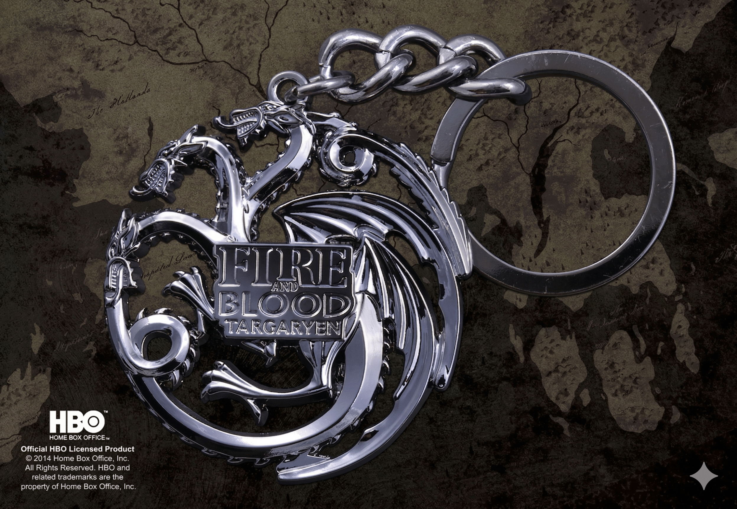 Klíčenka Game of Thrones - Targaryen (kovová)