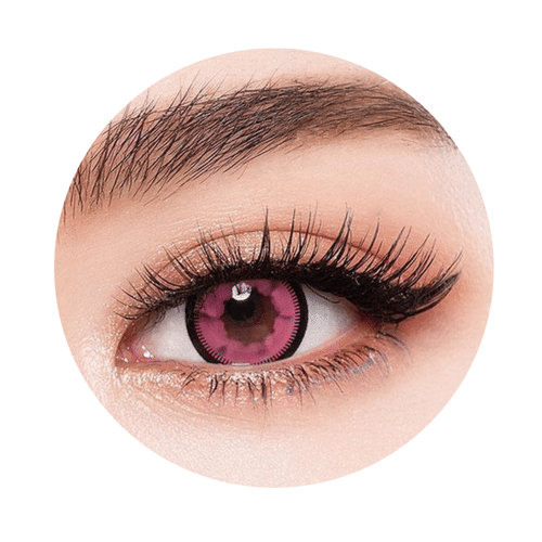 Kontaktné šošovky - Pink - Nedioptric Ročné (2 šošovky) Kontaktné šošovky - Pink - Nedioptric Ročné (2 šošovky)