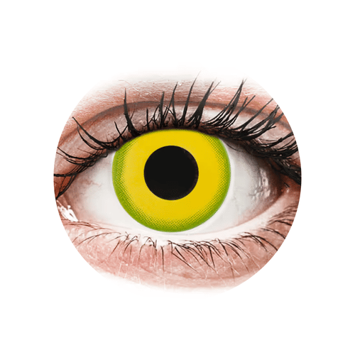 Kontaktné šošovky - žltá - Nedioptric Ročná (2 šošovky) Kontaktné šošovky - žltá - Nedioptric Ročná (2 šošovky)