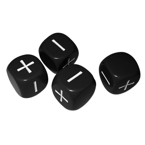 Kostka Fate (Fudge), barva bílá