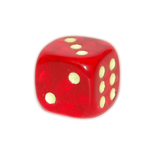 Šesťstranná kocka - svietiace bodky Šesťstranná kocka - svietiace bodky