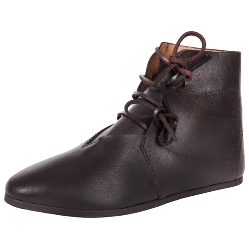 Kotníkové šněrovací boty, tmavě hnědé