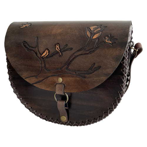 Dámska kožená kabelka Na vetve Dámska kožená kabelka Na vetve