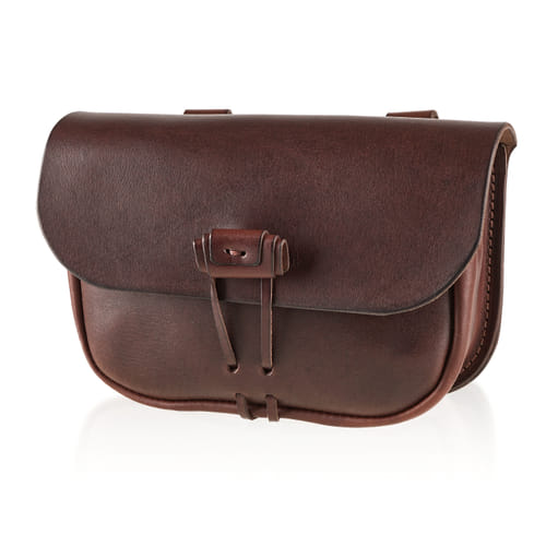 Kožená taštice, barva hnědá