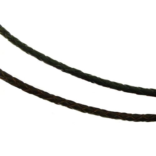 Pletený kožený náhrdelník Pletený kožený náhrdelník