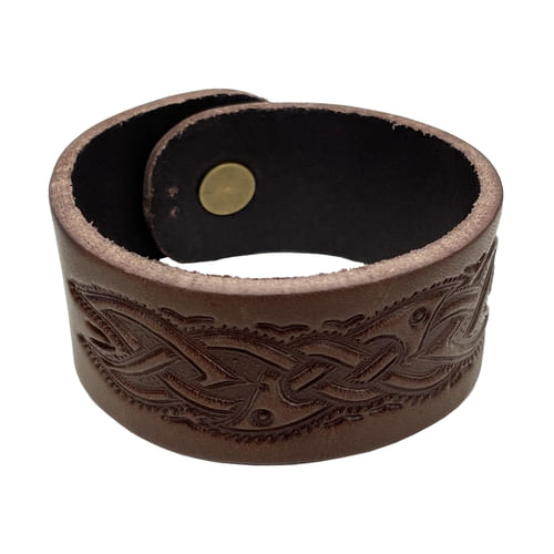 Kožený náramok Gormal - hnedá varianta Kožený náramok Gormal - hnedá varianta