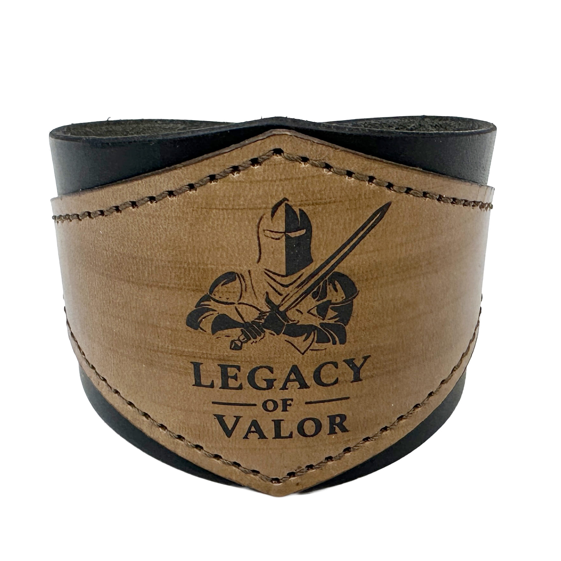 Kožený náramek s prošitím Legacy of Valor