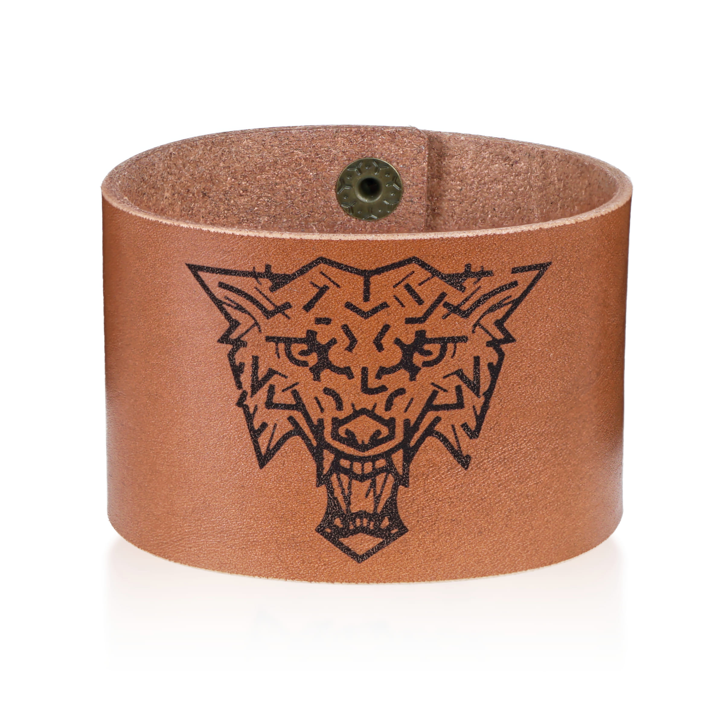 Kožený náramok School of the Wolf