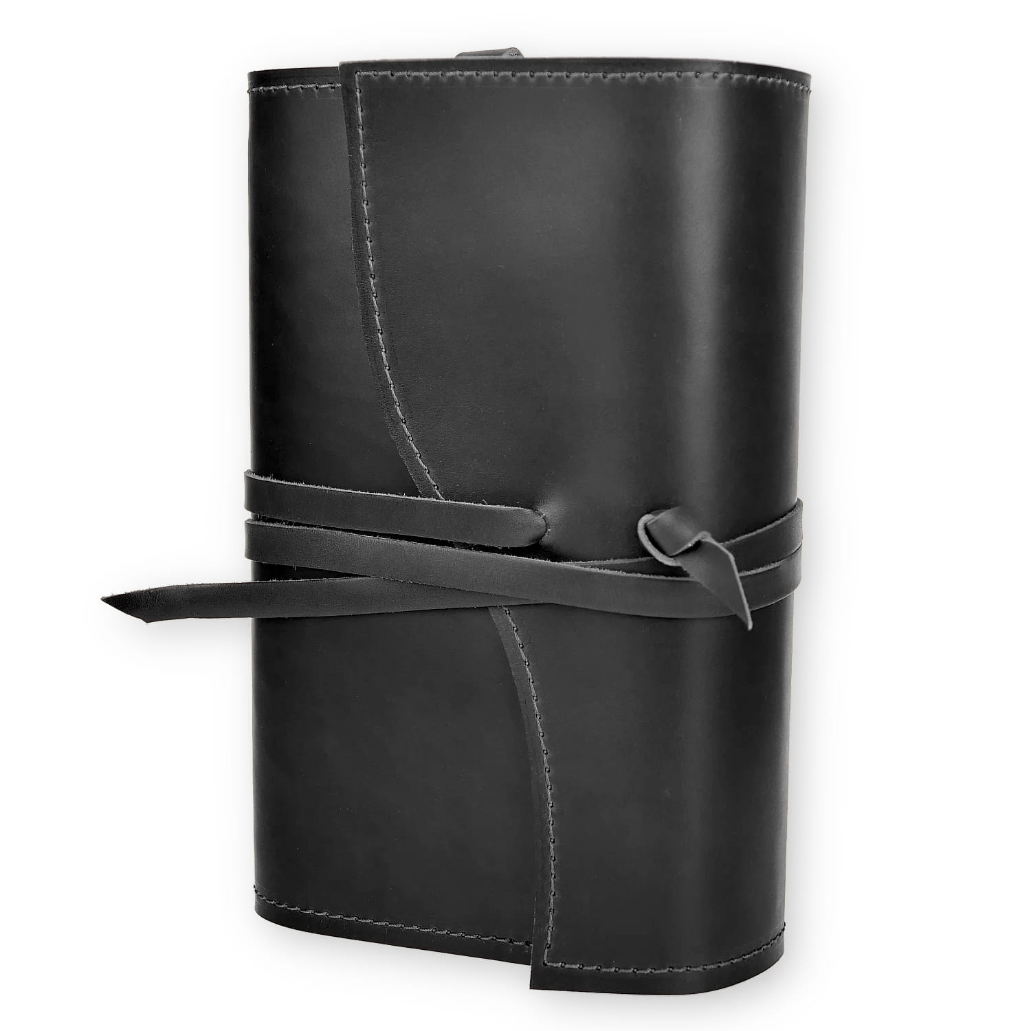 Kožený obal na knihu, čierny