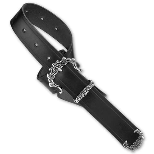 Kožený opasok Henrik - čierna varianta Kožený opasok Henrik - čierna varianta