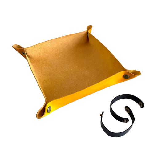 Levně imago Kožený rolovací Dice Tray barevný, barva červená