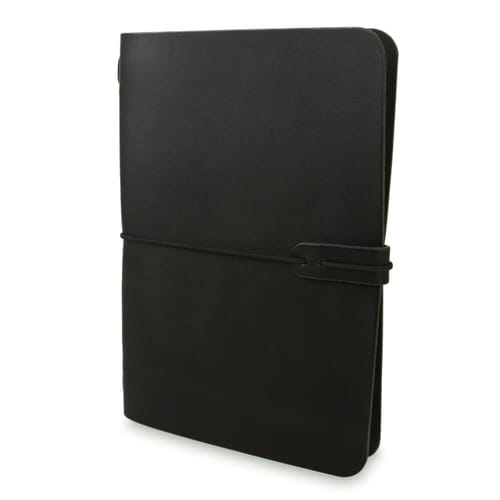 Kožený zápisník A5, barva červená