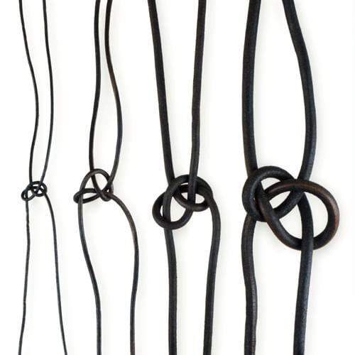 Okrúhla kožená šnúrka - čierna Okrúhla kožená šnúrka - čierna