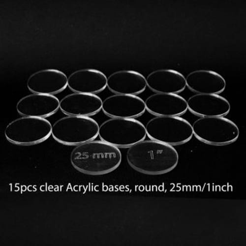 Kulaté podstavce, průměr 2,5 cm (15 ks) Kulaté podstavce, průměr 2,5 cm (15 ks)