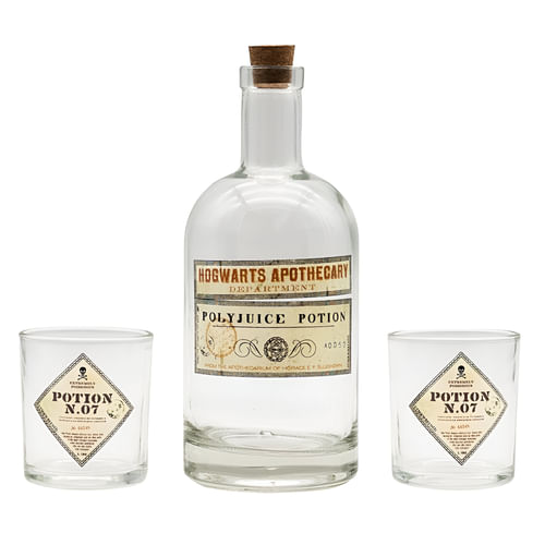 Fľaša na lektvar Harry Potter + 2 poháre Fľaša na lektvar Harry Potter + 2 poháre